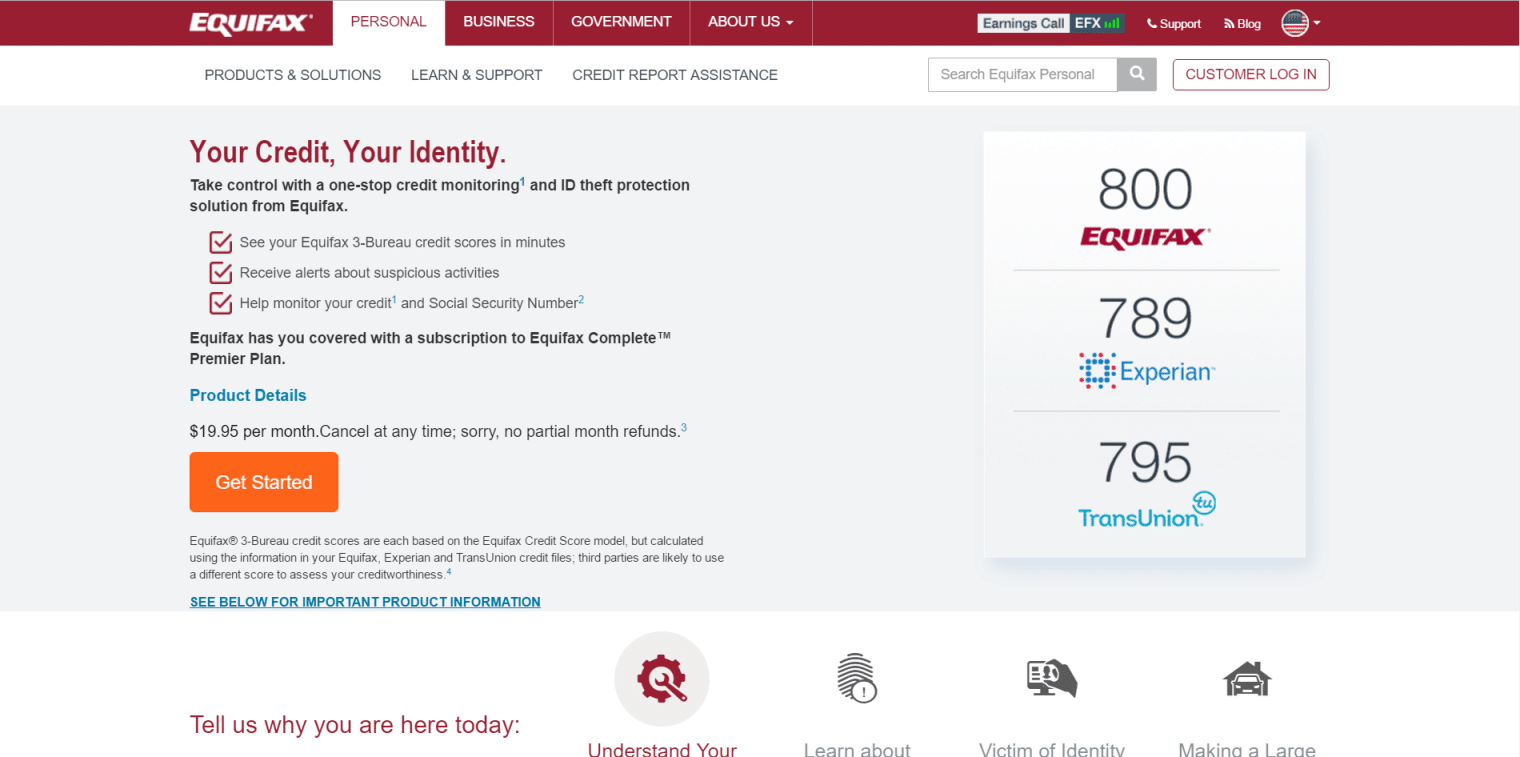 equifax website