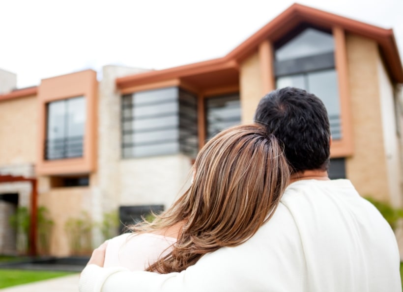 couple buying a home